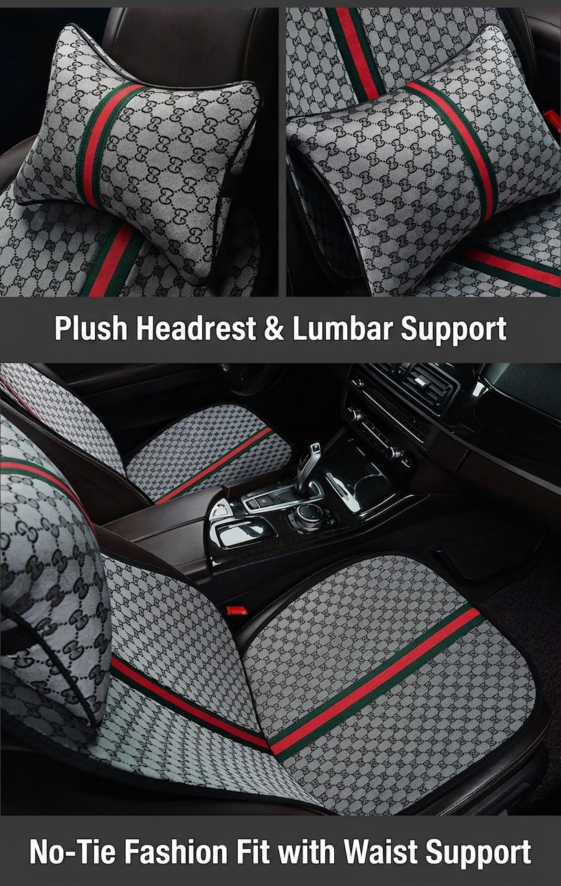 Car seat cushion all-season universal Kuqi three-piece set