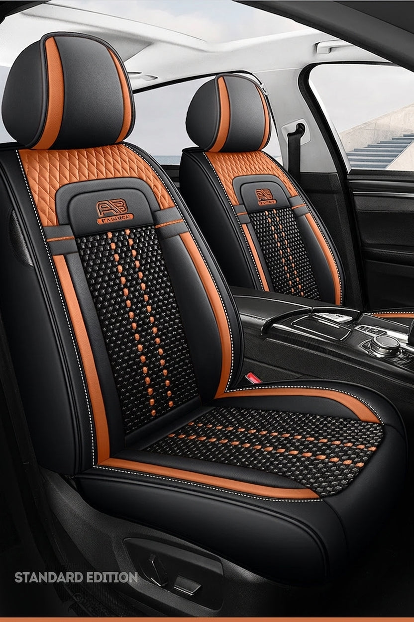 Car seat cushion new all-enclosed special seat cover four seasons universal leather seat cover summer ice silk cartoon seat cushion cover