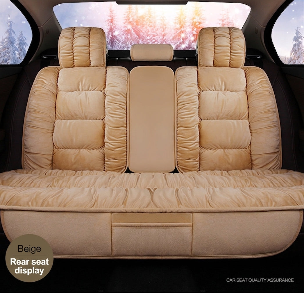 Winter short plush car seat cushion new winter car fleece seat cover universal down all-inclusive seat cushion wholesale