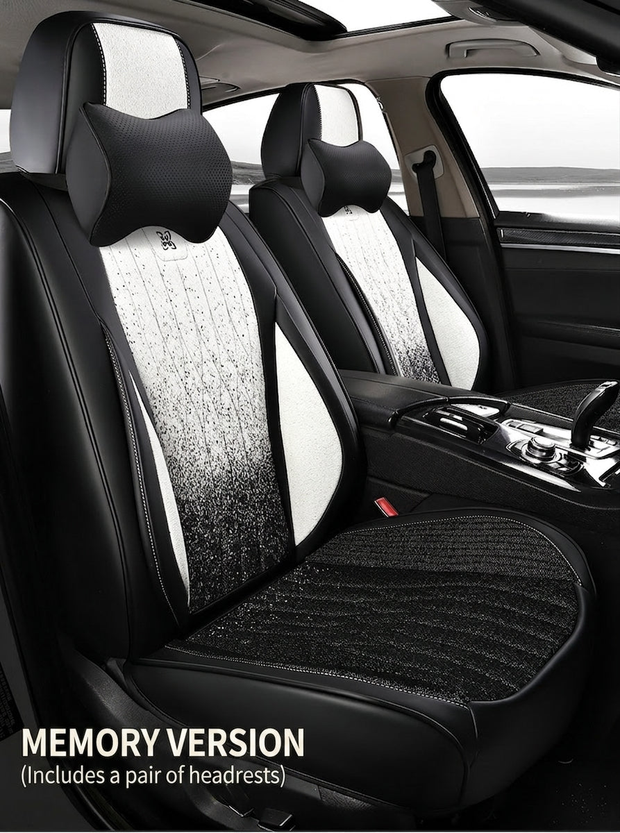 Car seat cushion linen fabric art all-inclusive all-season universal goddess seat cushion 2026 new model interior breathable seat cover wholesale