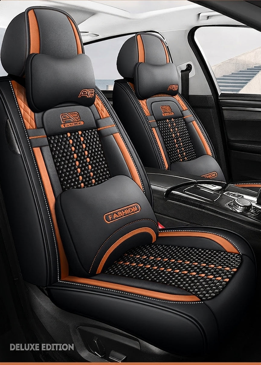 Car seat cushion new all-enclosed special seat cover four seasons universal leather seat cover summer ice silk cartoon seat cushion cover