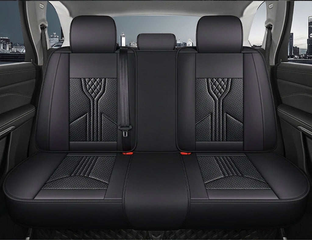 3D Nappa leather car full-coverage integrated headrest cover, all-season universal sports seat cover, leather seat cushion manufacturer wholesale