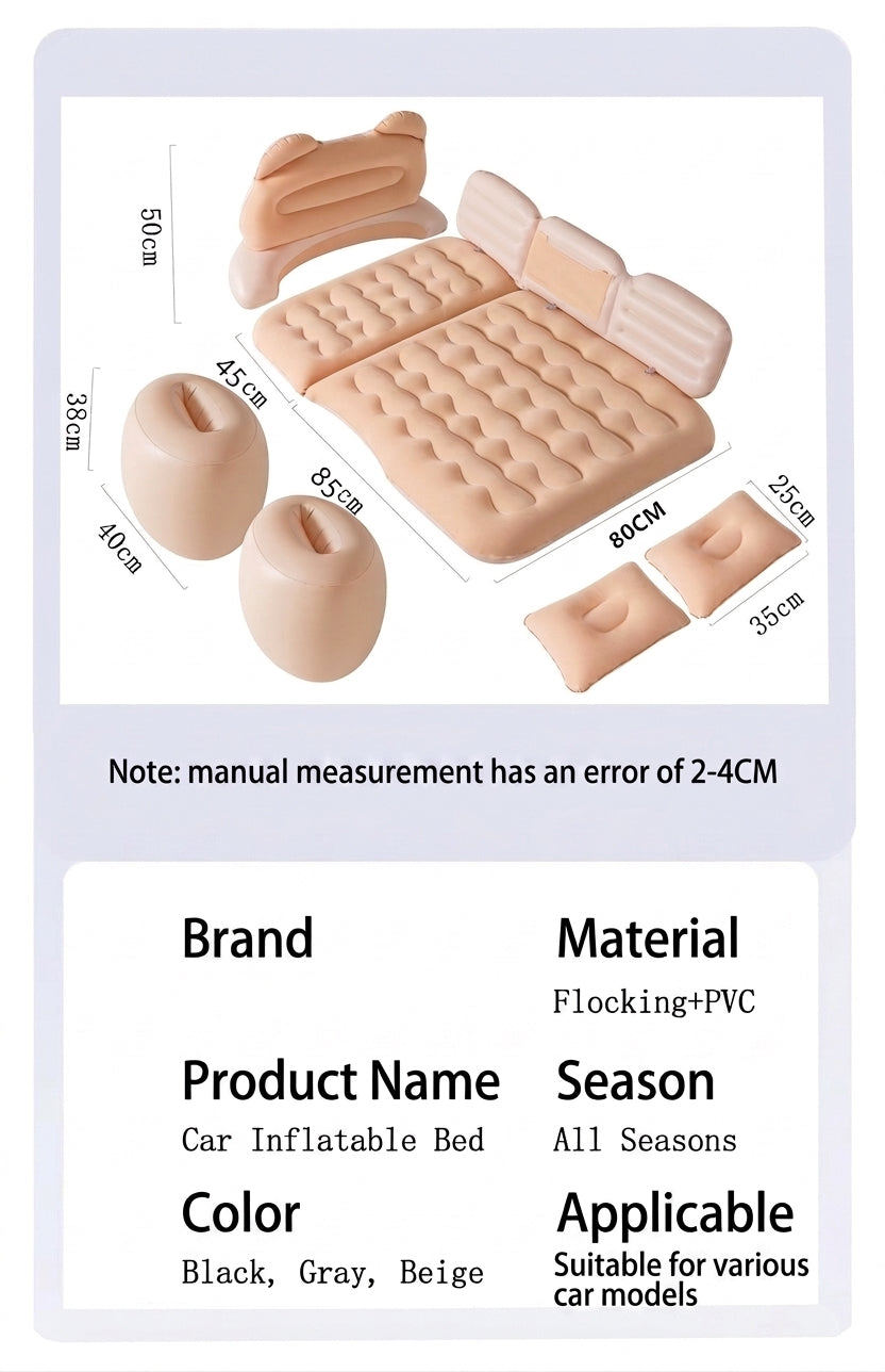 Car air bed car air bed car rear seat sleeping pad car children sleeping artifact car travel mattress
