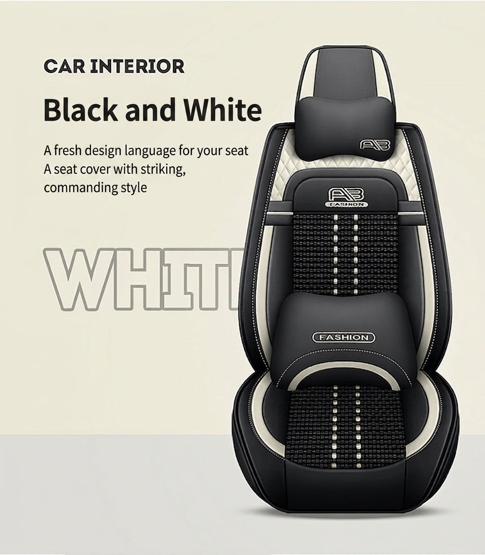 Car seat cushion new all-enclosed special seat cover four seasons universal leather seat cover summer ice silk cartoon seat cushion cover