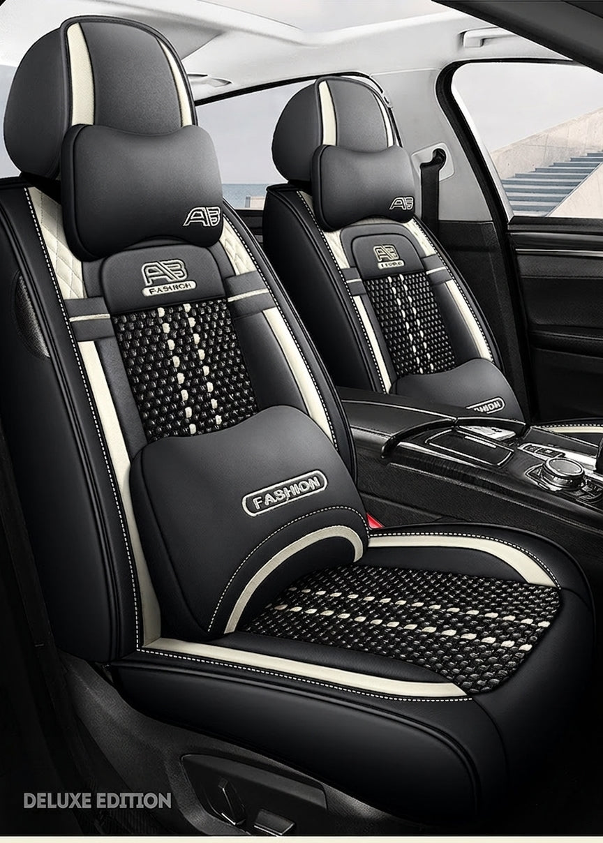 Car seat cushion new all-enclosed special seat cover four seasons universal leather seat cover summer ice silk cartoon seat cushion cover