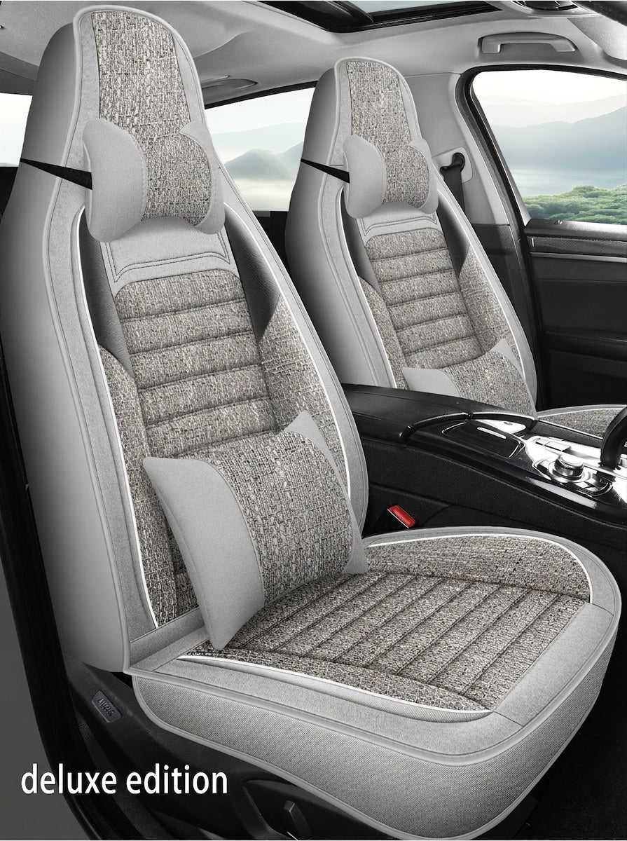 25 years new linen split head car seat cushion four seasons universal seat cover original piece drop shipping cross-border wholesale