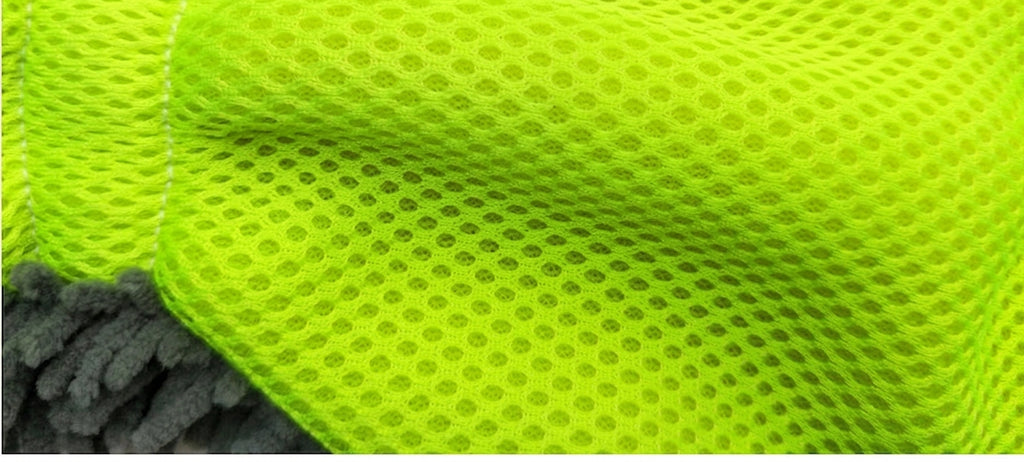 Fride Rich Velvet Thickened Car Wash Gloves Housekeeping Cleaning Gloves Sandwich Mesh Hole Wipe Gloves