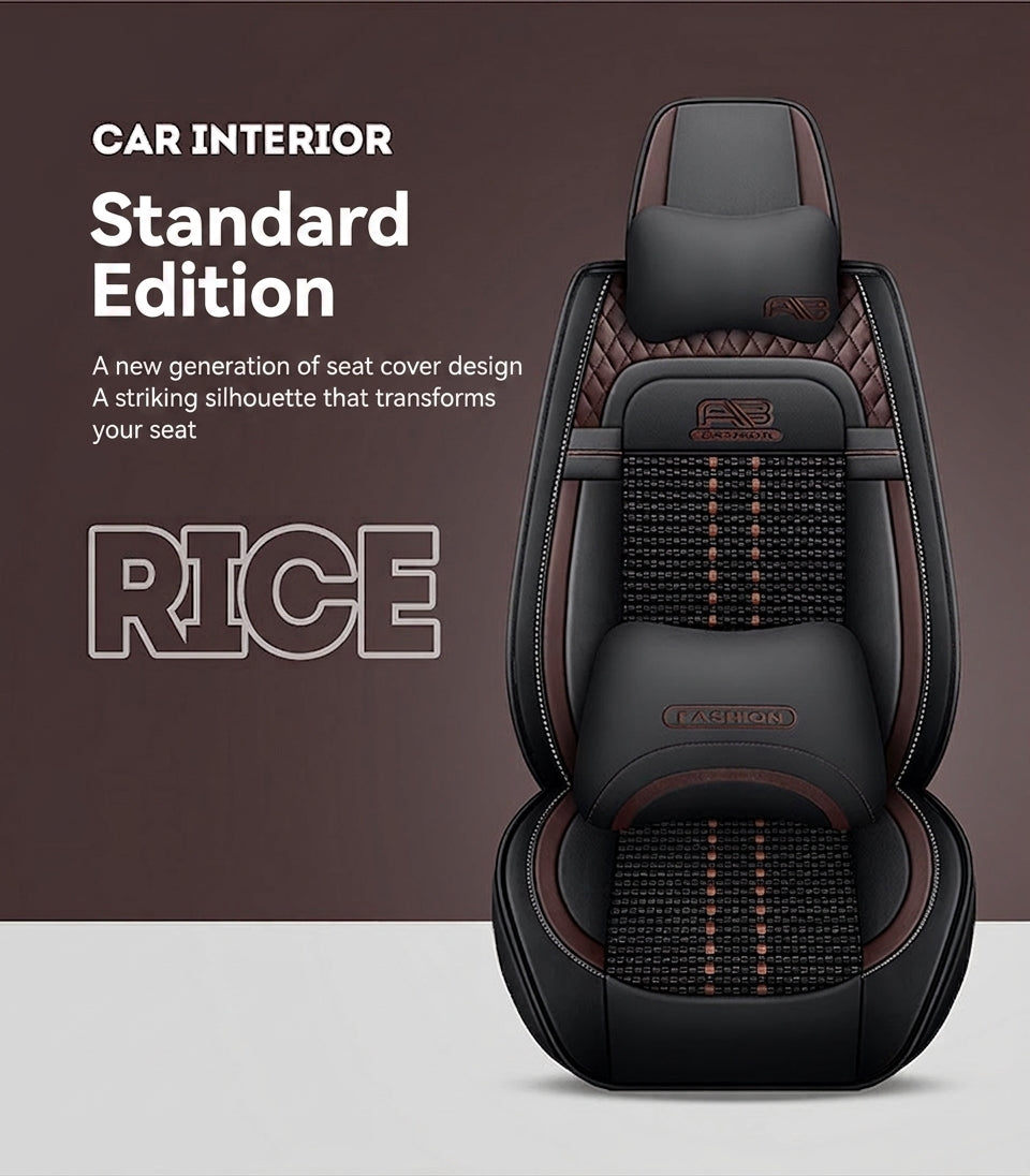 Car seat cushion new all-enclosed special seat cover four seasons universal leather seat cover summer ice silk cartoon seat cushion cover