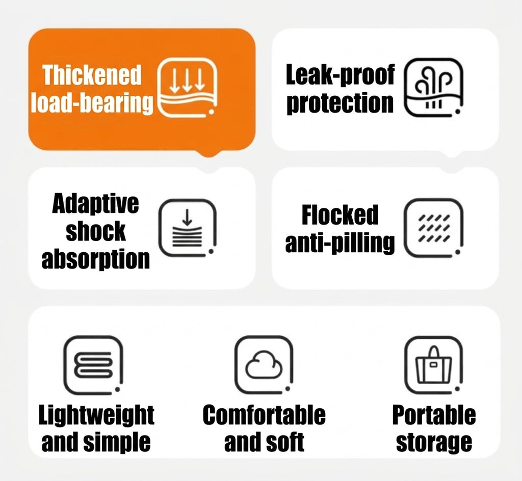 Car inflatable mattress, rear seat sleeping mat, multifunctional travel mattress, thickened inflatable mattress for SUVs and sedans
