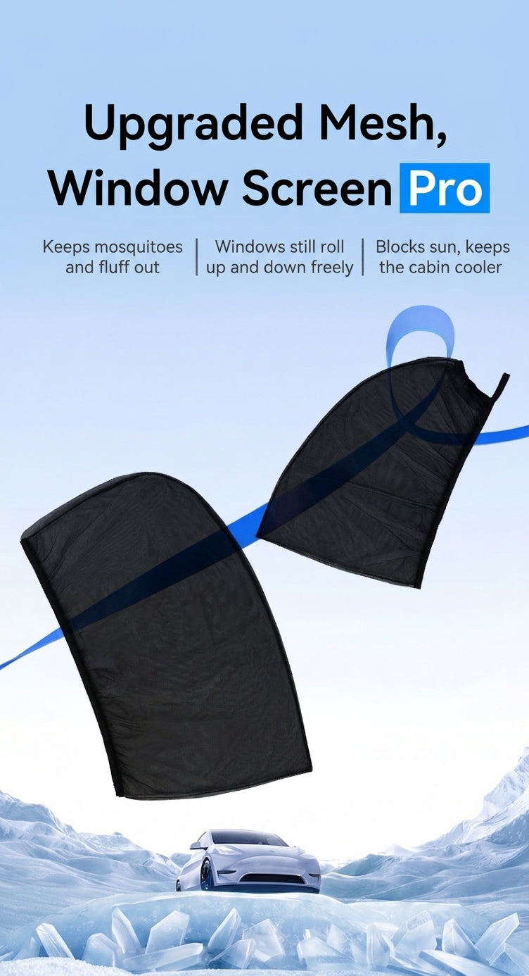 Car Window Mosquito Screen, Universal Fit