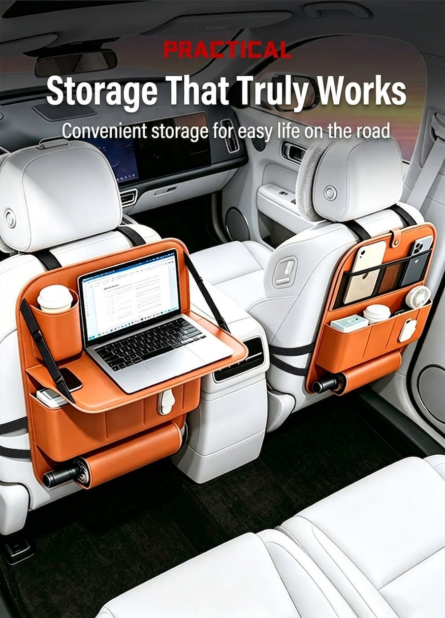 Car seat back storage bag, car hanging bag, small tabletop board seat, rear seat rear seat storage box, storage bag
