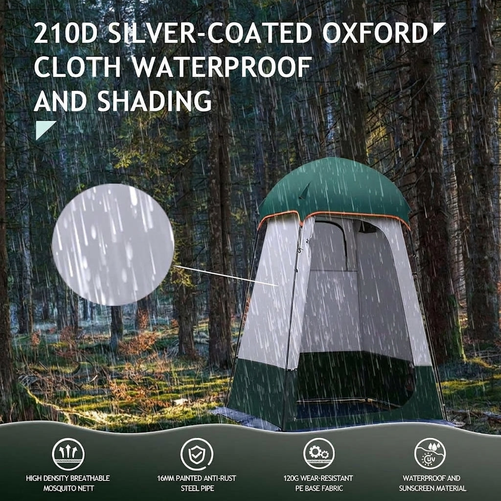 Enlarged and raised outdoor dressing, bathing, tents, camping, beach, fishing tent, model changing mobile toilet tent