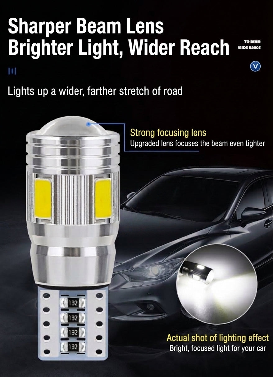 Car LED T10 5730 5630 6SMD Decoding Indicator Indicator Light W5W License Plate Light Reading Light