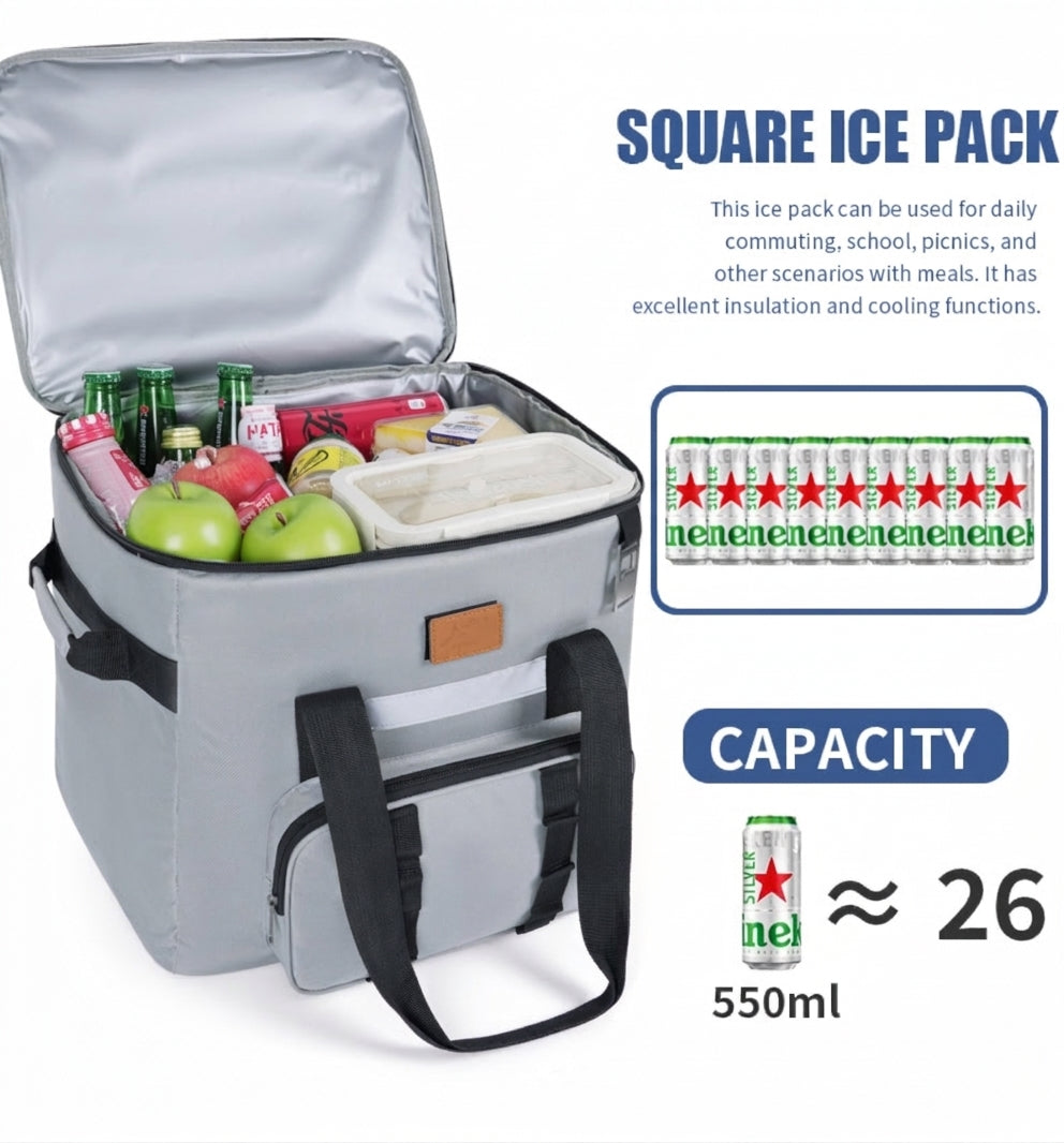 Insulated Picnic Cooler Bag - Multiple Colors