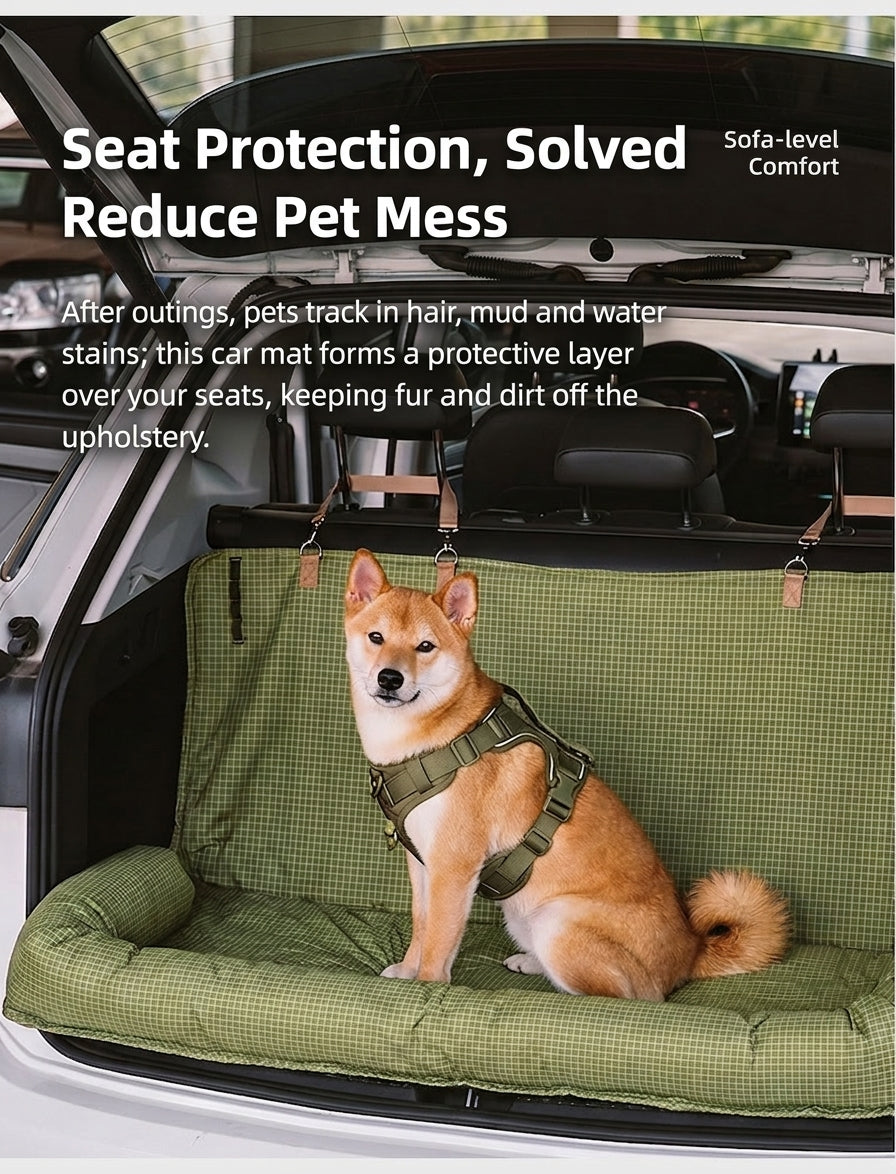 Water-repellent, dirt-resistant, scratch-resistant travel rear car dog bed, convenient for small, medium, and large dog pet supplies dog bed
