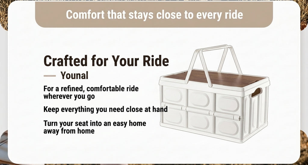 Outdoor camping folding box, storage box, wooden lid, car trunk, picnic storage box, organizer box, clothing storage box
