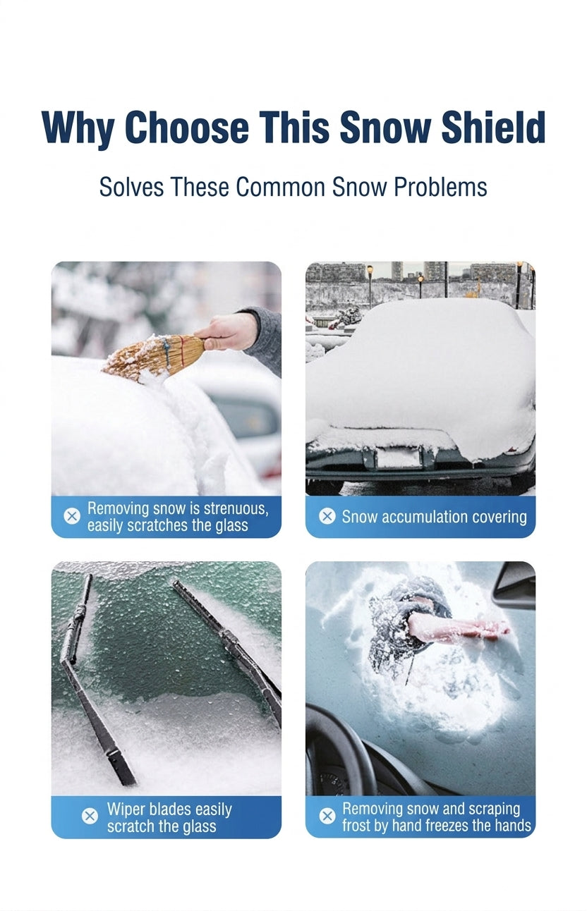 Car Windshield Snow Cover - Frost & Sun Protection