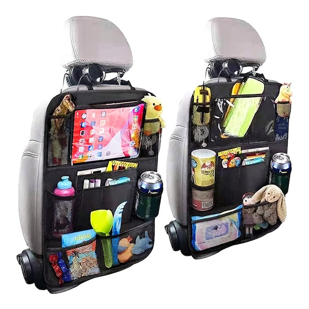 Cross-border best-selling car storage bags, multifunctional car seat back storage bags, waterproof foldable car storage bags