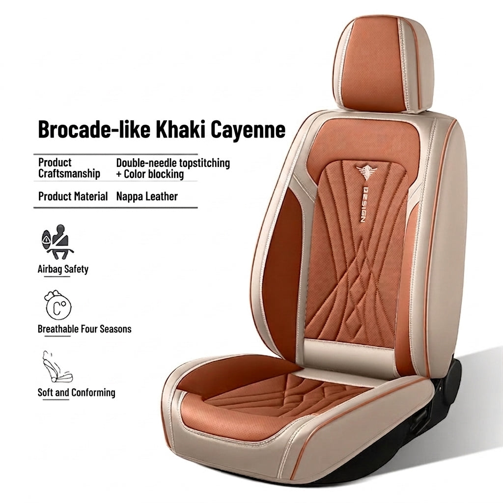 The new Napa leather car cushion is high-end, all-season breathable, perforated, full leather, and fully surrounded seat cover, directly supplied by the manufacturer