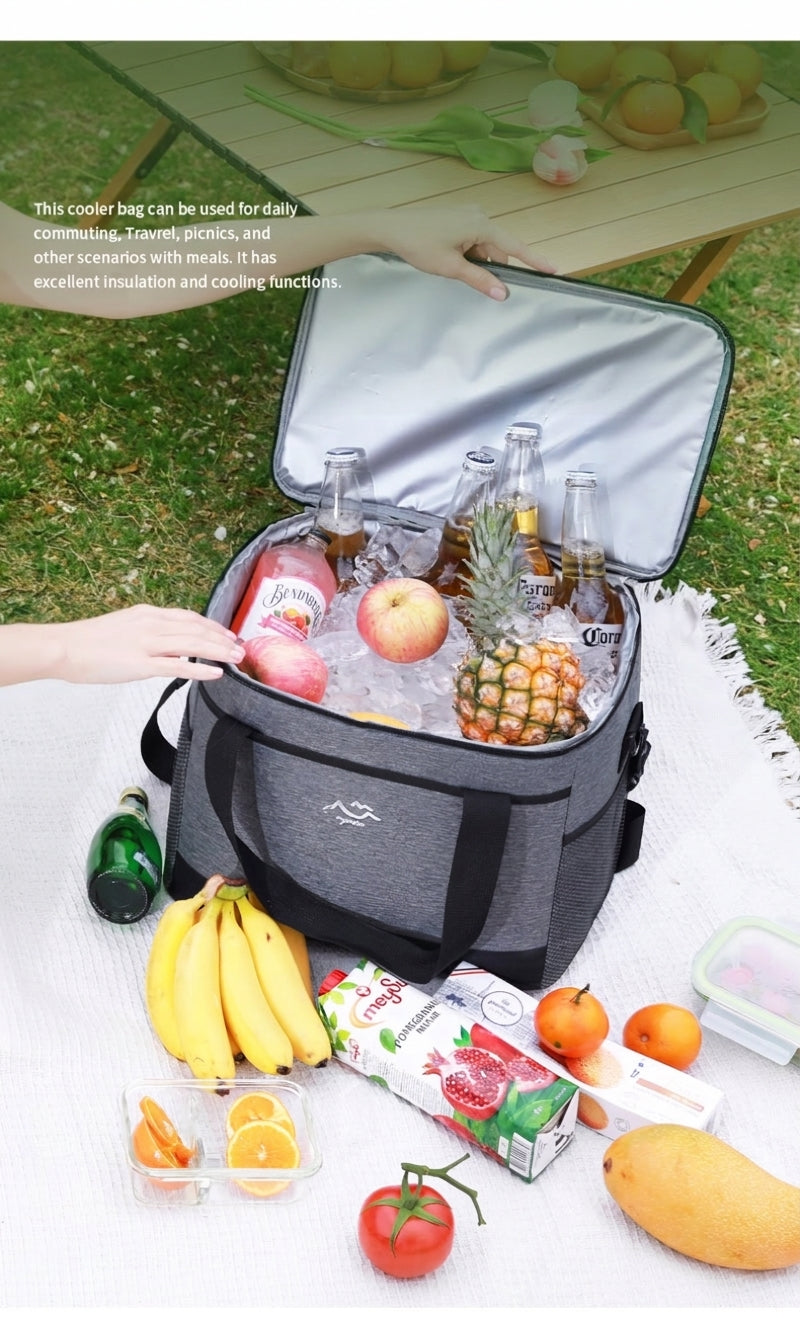 Insulated Cooler Bag, Portable Cold Storage