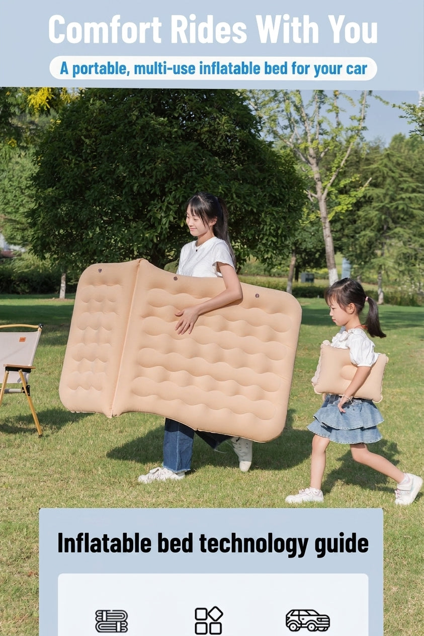 Car air bed car air bed car rear seat sleeping pad car children sleeping artifact car travel mattress