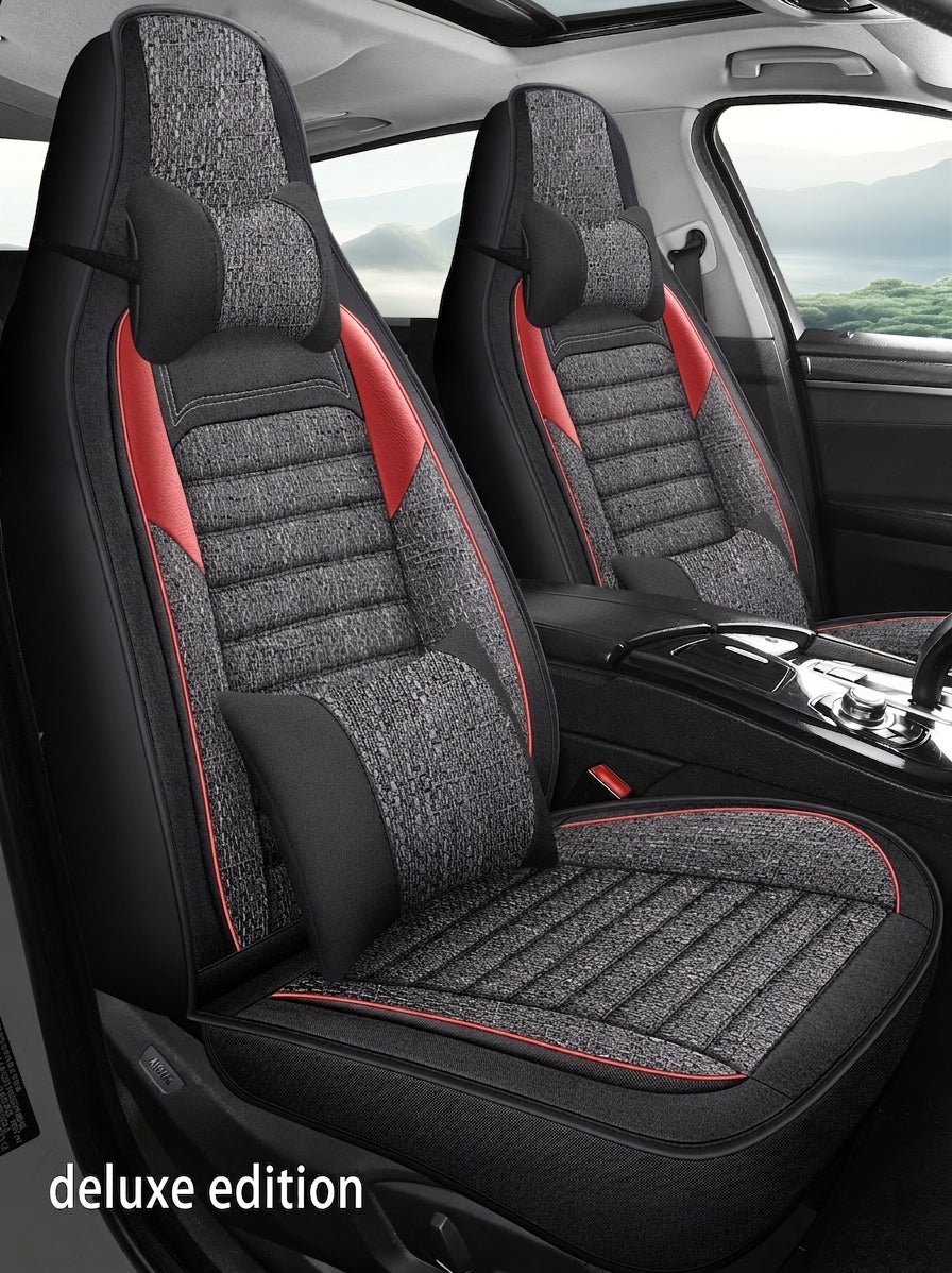25 years new linen split head car seat cushion four seasons universal seat cover original piece drop shipping cross-border wholesale