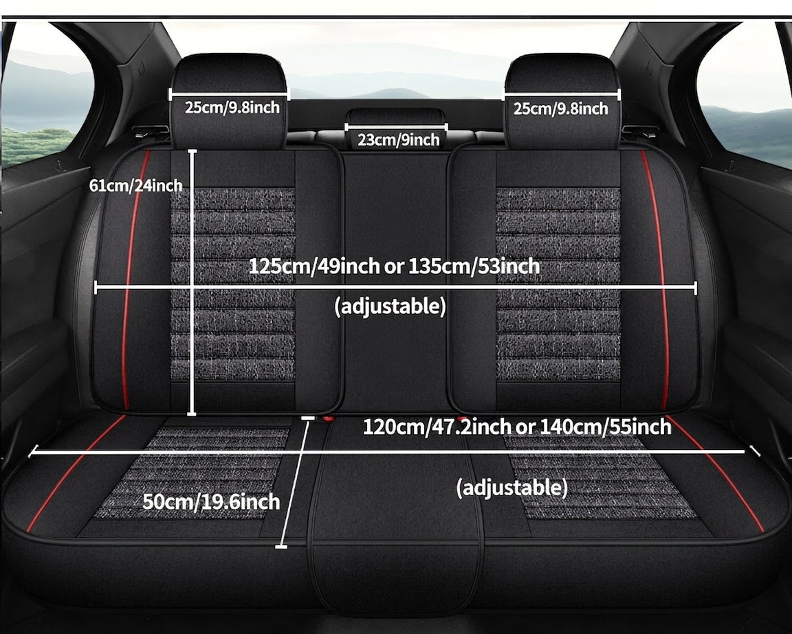 25 years new linen split head car seat cushion four seasons universal seat cover original piece drop shipping cross-border wholesale