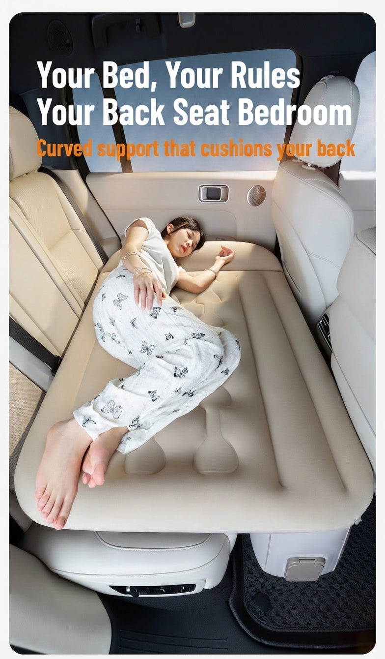 26 New Rear Seat Sleeping Essentials with Leveling Pad for Travel, Outings, Spring Outings, Outdoor Car Inflatable Bed