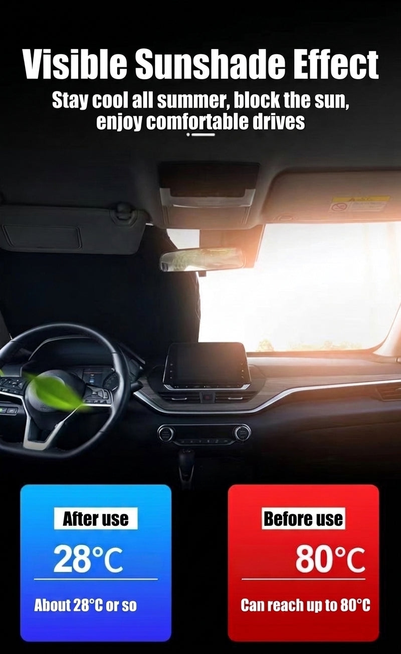 Car Sunshade - Fits Sedans & SUVs