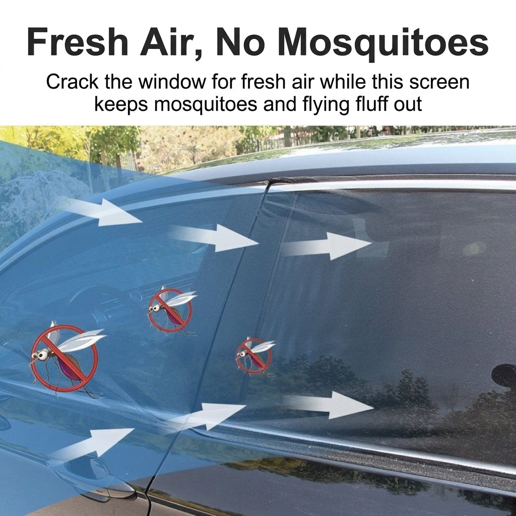 Car Window Mosquito Screen - Universal Fit
