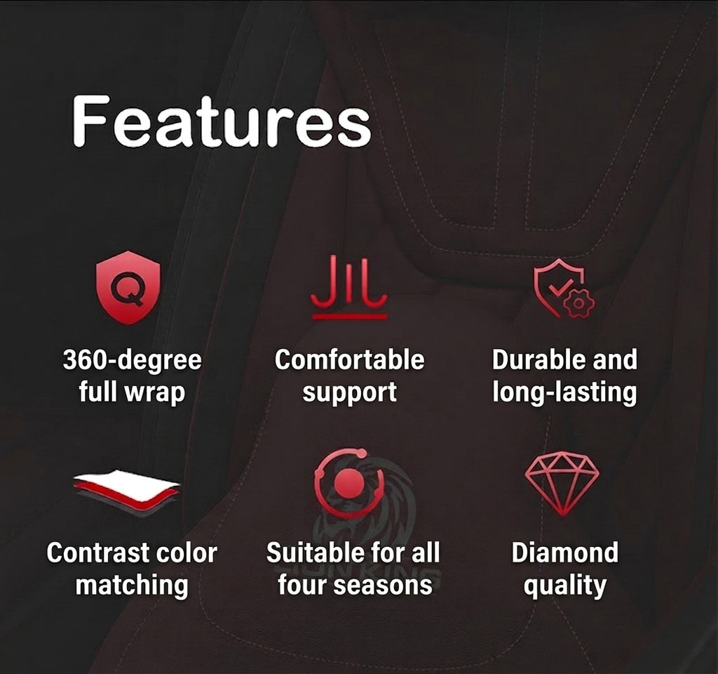Universal four-season Nappa leather seat cover for car seat cushions, premium feel, anti-dirt, full coverage ventilation, breathable new seat cover