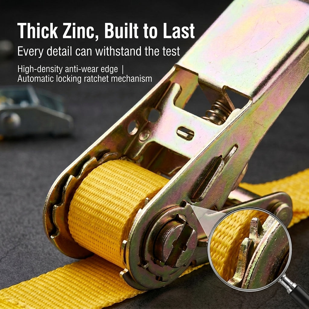 Trailer Rope Tensioner Strap - 25mm Ratchet