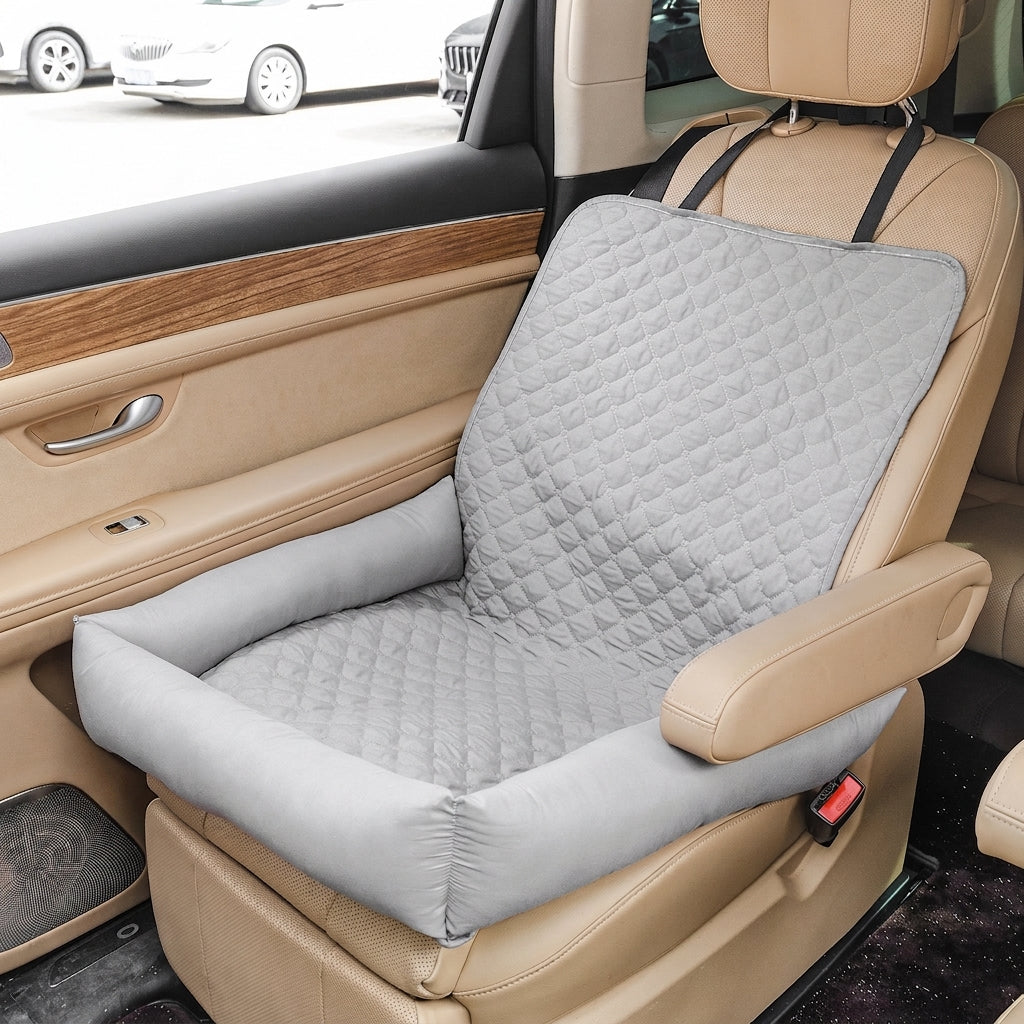 Car pet mat, water-repellent for travel, water-repellent in-car dog bed, Amazon hot-selling car passenger seat pet bed