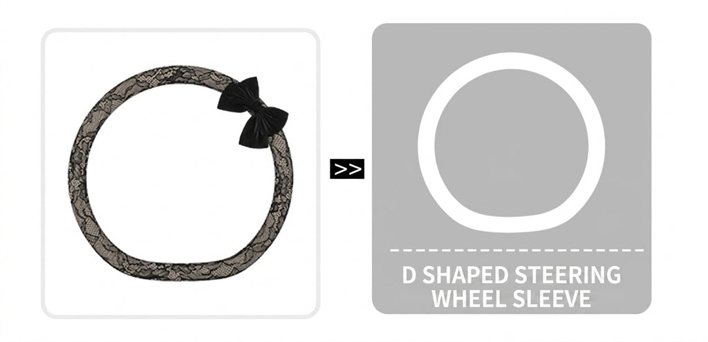Lace car steering wheel cover, anti-slip decoration, all-season universal one-piece dropshipping, cross-border e-commerce trending sporty style
