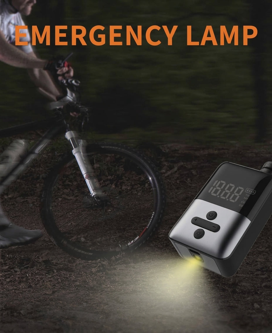 New in-stock ultra-mini mountain road bicycle inflator pump riding AI smart portable electric pump