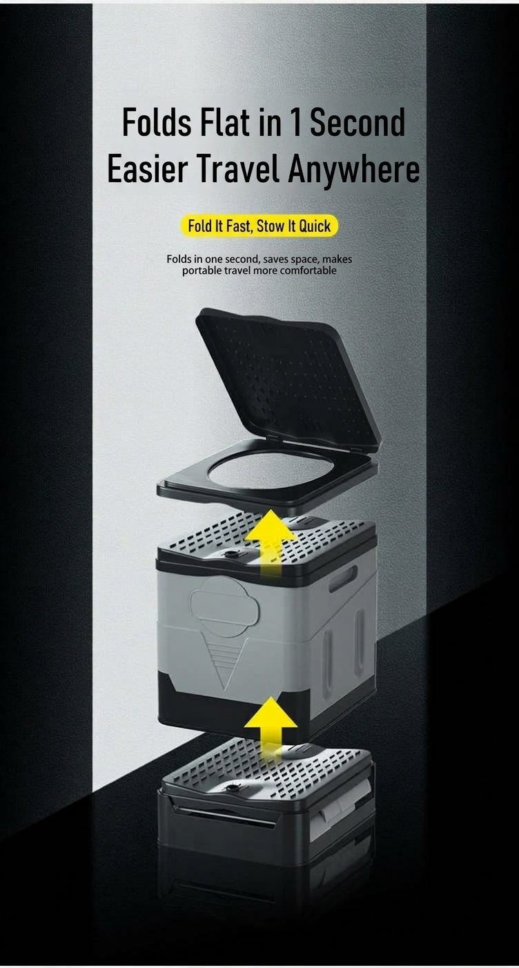 [In Stock Wholesale] Foldable Toilet, Foldable Portable Toilet, Outdoor Camping Van-mounted Toilet, Emergency Toilet