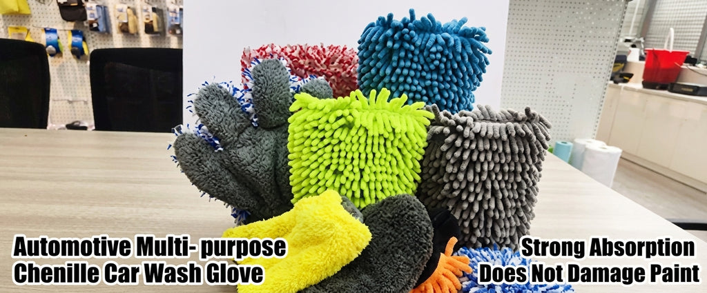 Car Wash 9 Piece Set Car Towel Home Car Beauty Cleaning Gloves Towel Wipes Waxing Sponge Wheel Brush