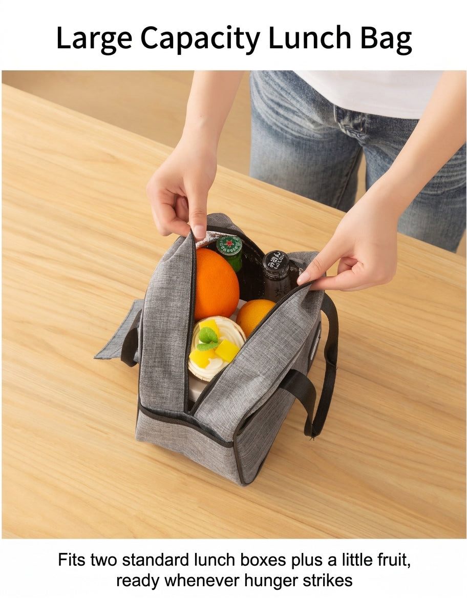 Insulated Lunch Box Bag, Large Capacity