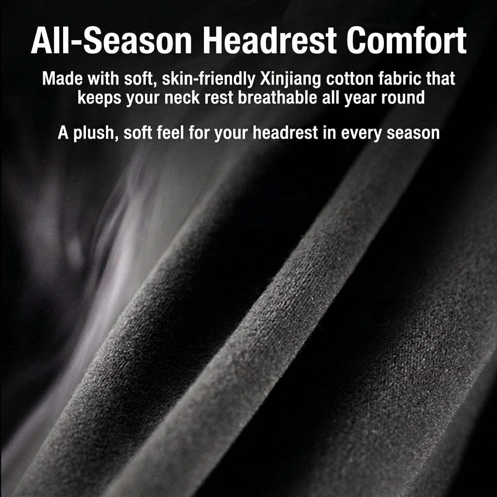 Car neck headrest lumbar rest removable and washable breathable driver's seat waist rest memory foam car artifact headrest in the car
