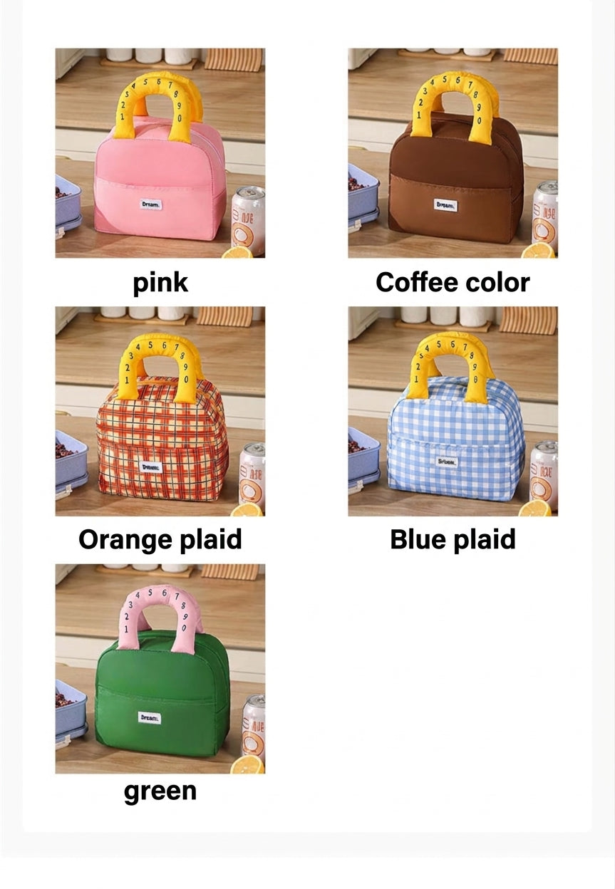 Insulated Lunch Box Bag, Portable Large Capacity