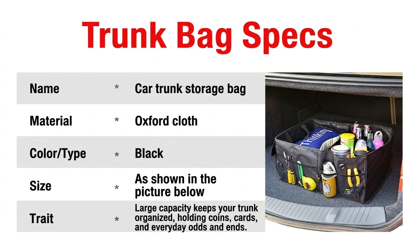 Cross-border cargo source: Oxford cloth for cars, trunk storage bags, multifunctional foldable storage boxes for car use, storage boxes