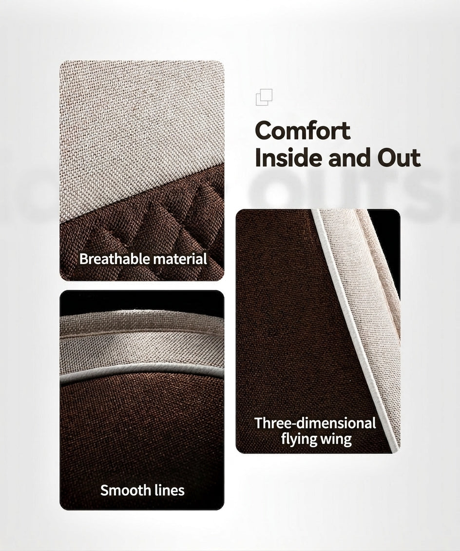 All-season universal full-coverage car seat covers, full-coverage spring and winter linen fabric art car covers, seat covers, and car cushion covers