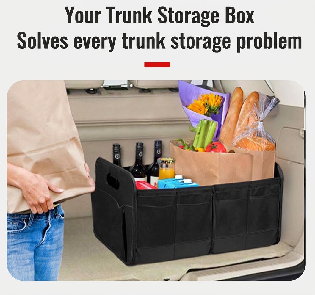 Cross-border car storage box trunk storage box oxford cloth storage box large capacity foldable spot wholesale