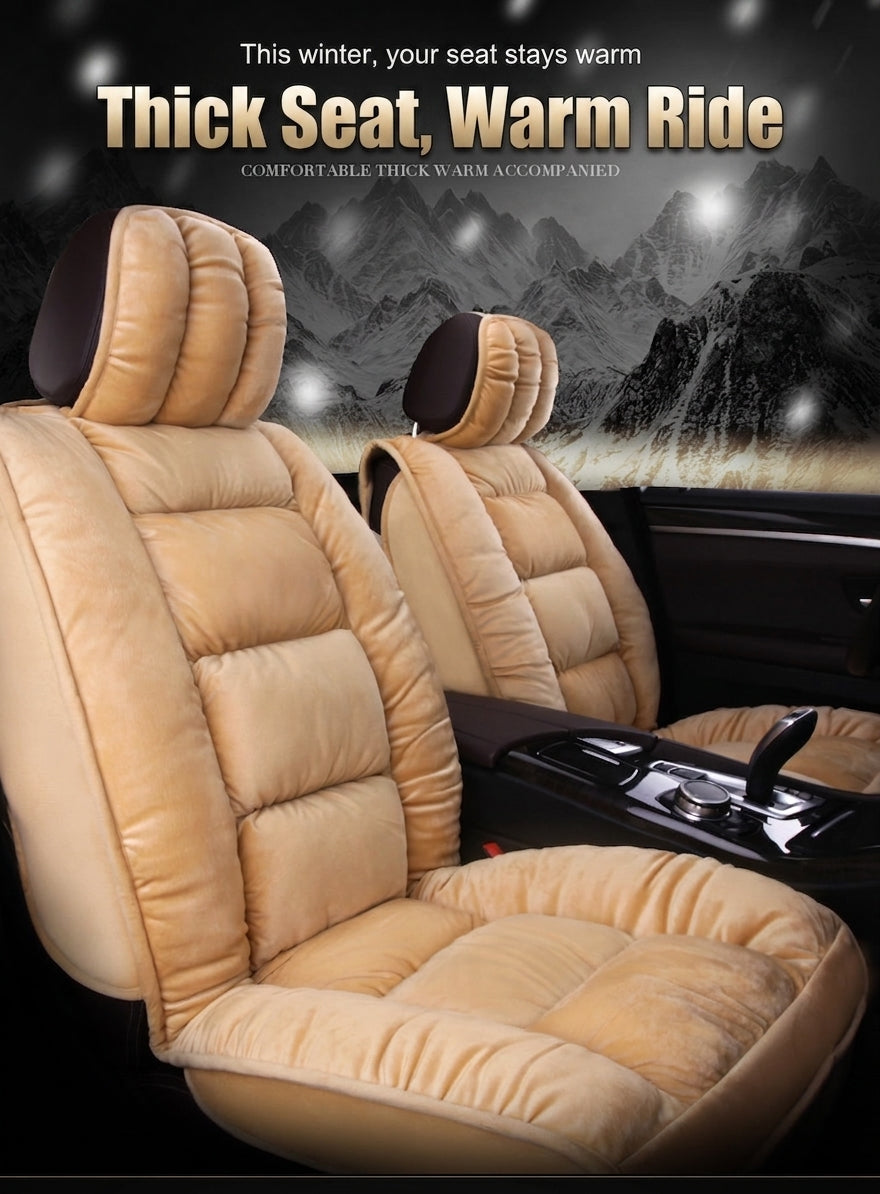 Winter short plush car seat cushion new winter car fleece seat cover universal down all-inclusive seat cushion wholesale