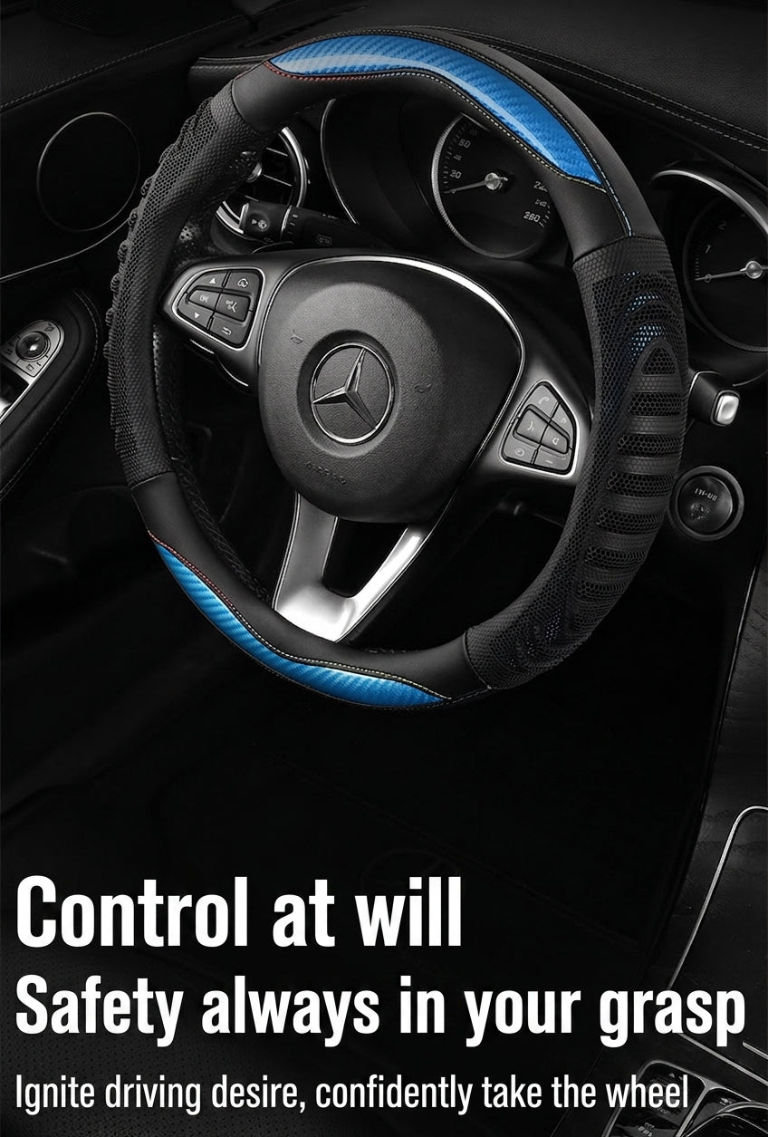 Four-season universal honeycomb sports handlebar covers, steering wheel covers, anti-slip modification covers, cross-border Douyin one-piece dropshipping
