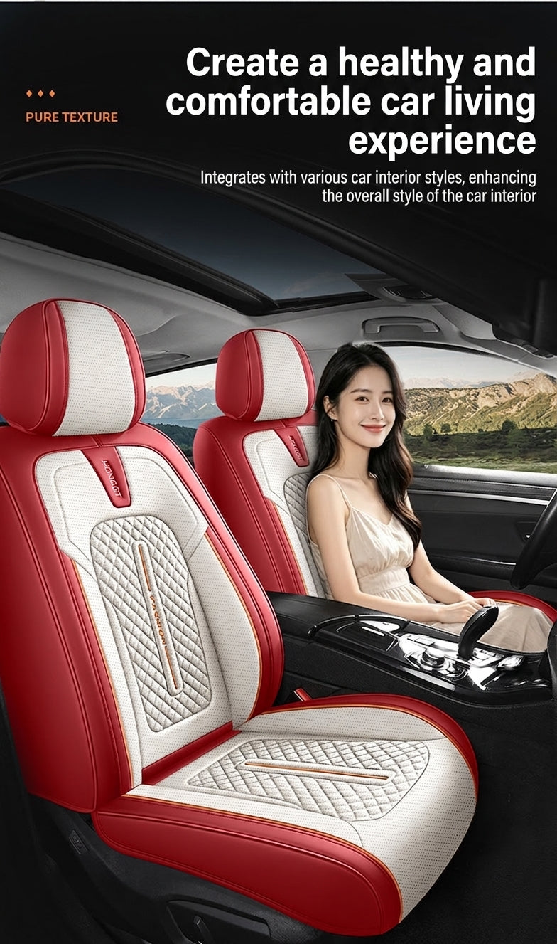 New car seat cushions fully covered, all-season universal seat covers, all five seats, full leather, high-quality seat covers sold directly from the manufacturer