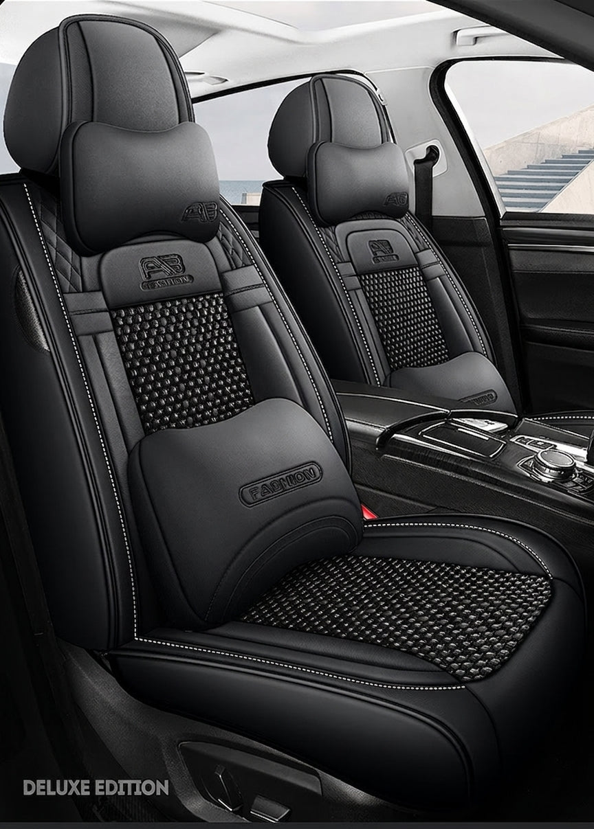 Car seat cushion new all-enclosed special seat cover four seasons universal leather seat cover summer ice silk cartoon seat cushion cover