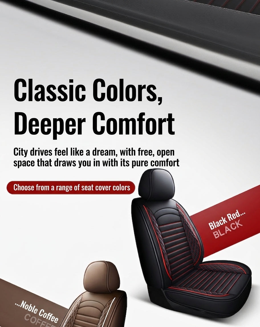 New all-season universal cartoon car seat cushion wholesale, premium feel, full leather, full coverage for small passenger car seat cushions