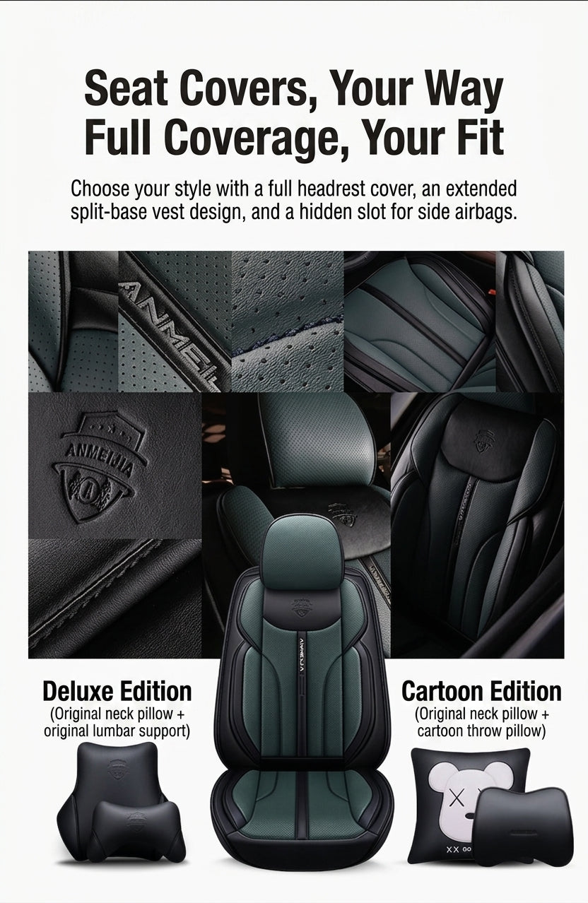 The new car seat cushion fully surrounds full pictorial cartoon cute four-season universal five-seat seat cover, directly supplied and shipped from the manufacturer
