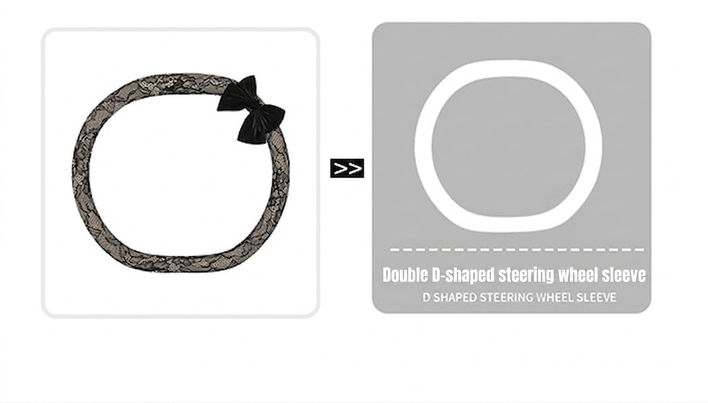 Lace car steering wheel cover, anti-slip decoration, all-season universal one-piece dropshipping, cross-border e-commerce trending sporty style